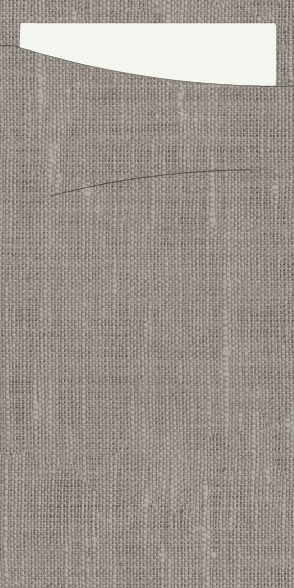 Duni Sacchetto Dunisoft 230 x 115 mm granite grey/weiß