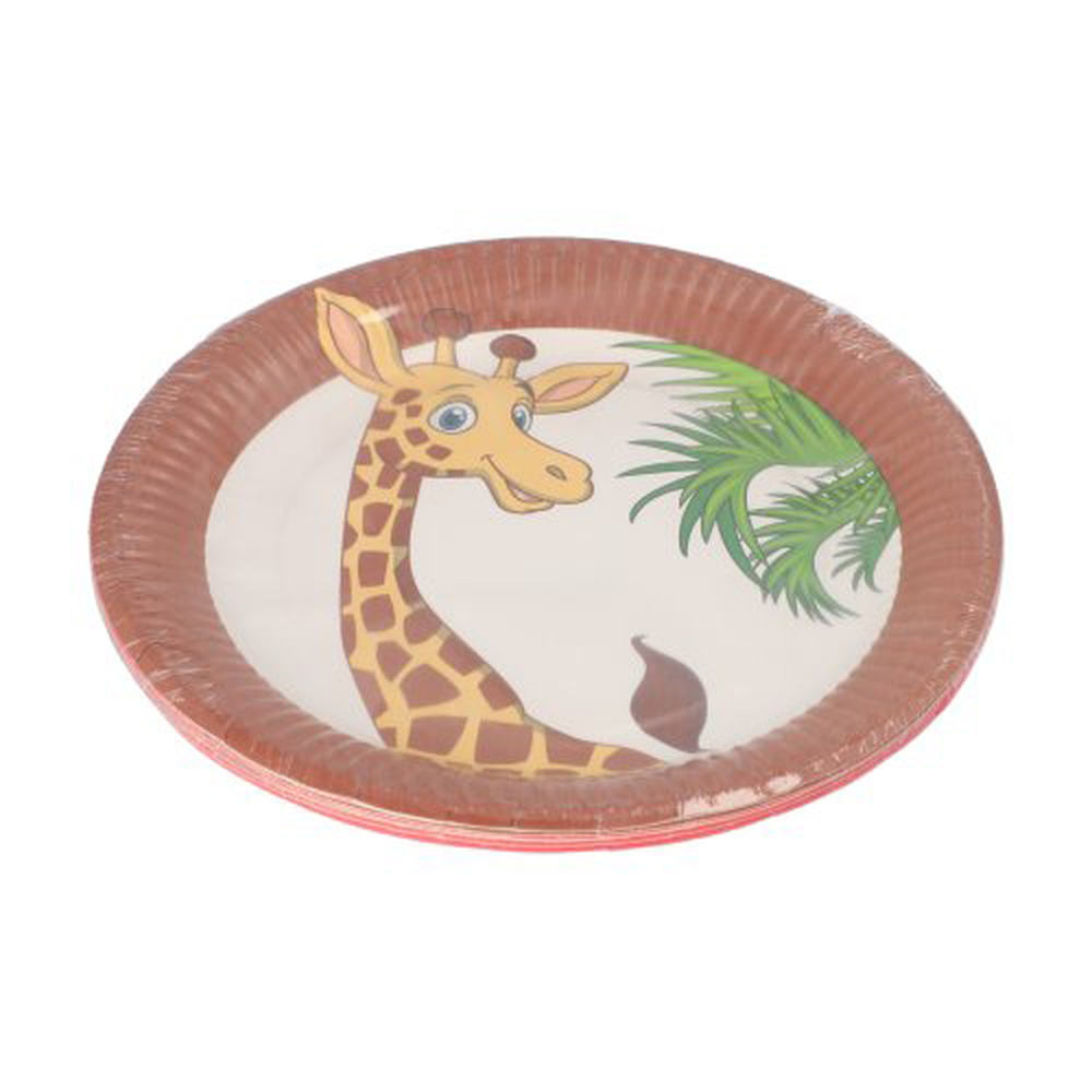 Papstar Teller, Pappe rund Ø 23 cm "Jungle" mixed