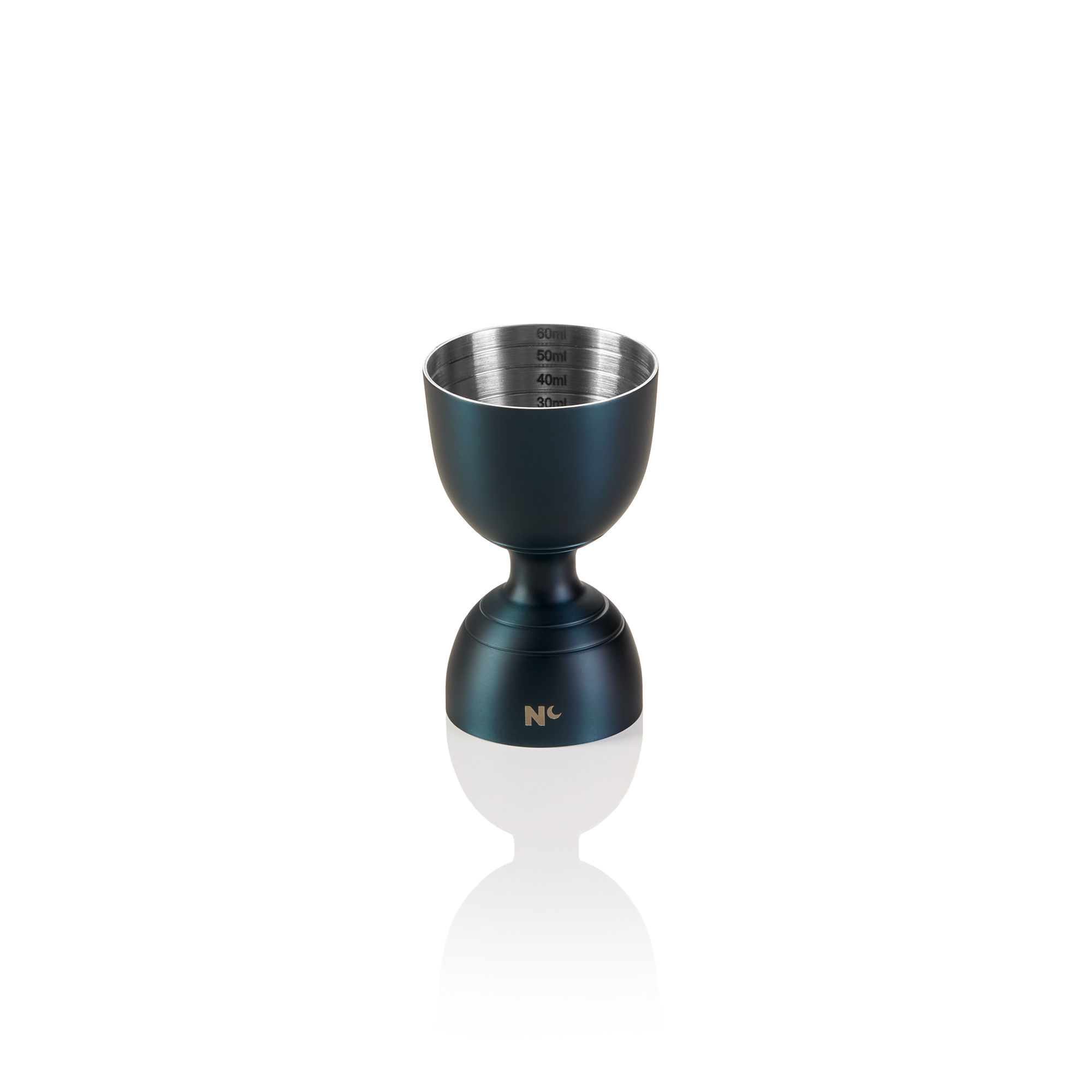 WAS Jigger Rim Bell NOCTURN, Ø 5 cm, Höhe 8 cm, blau matt - HLC, Chromnickelstah
