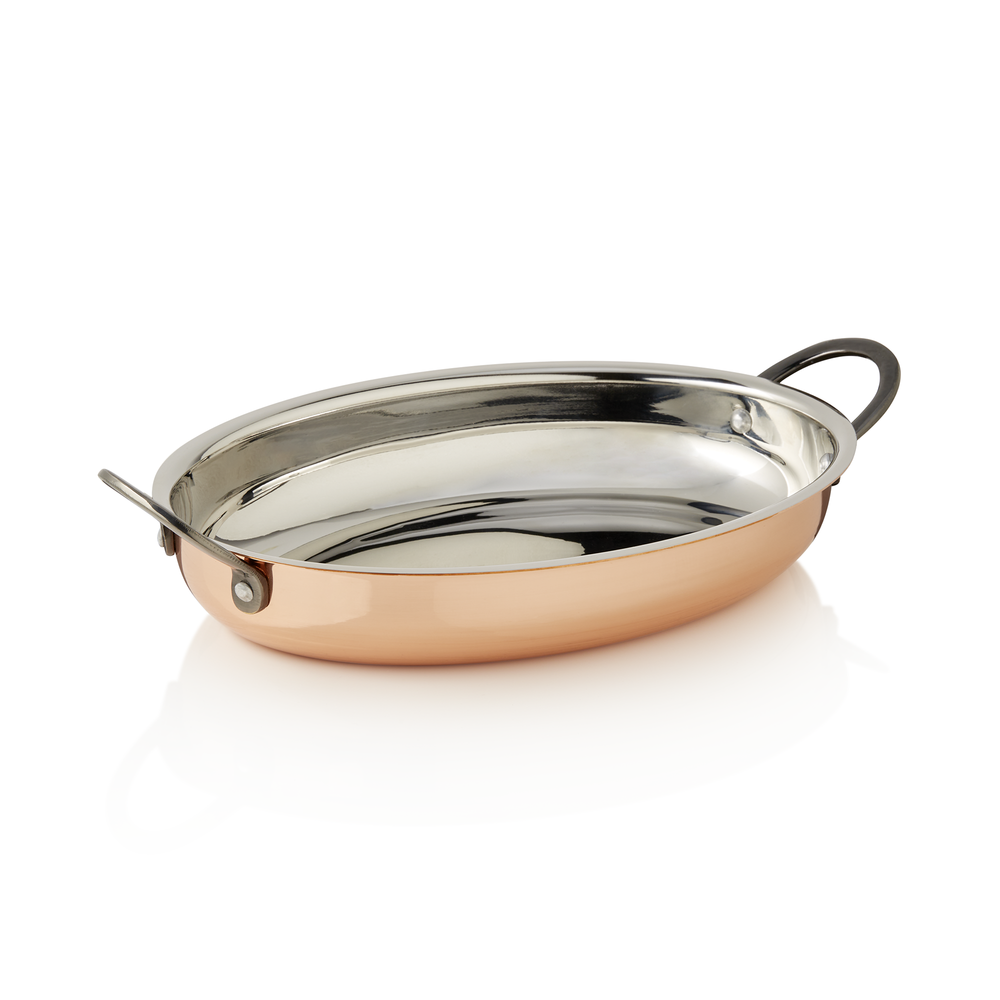 WAS Servierpfanne STEEL & STYLE RUBY, 25 x 18 x 3,5 cm, 0,9 ltr., Kupfer, Messin