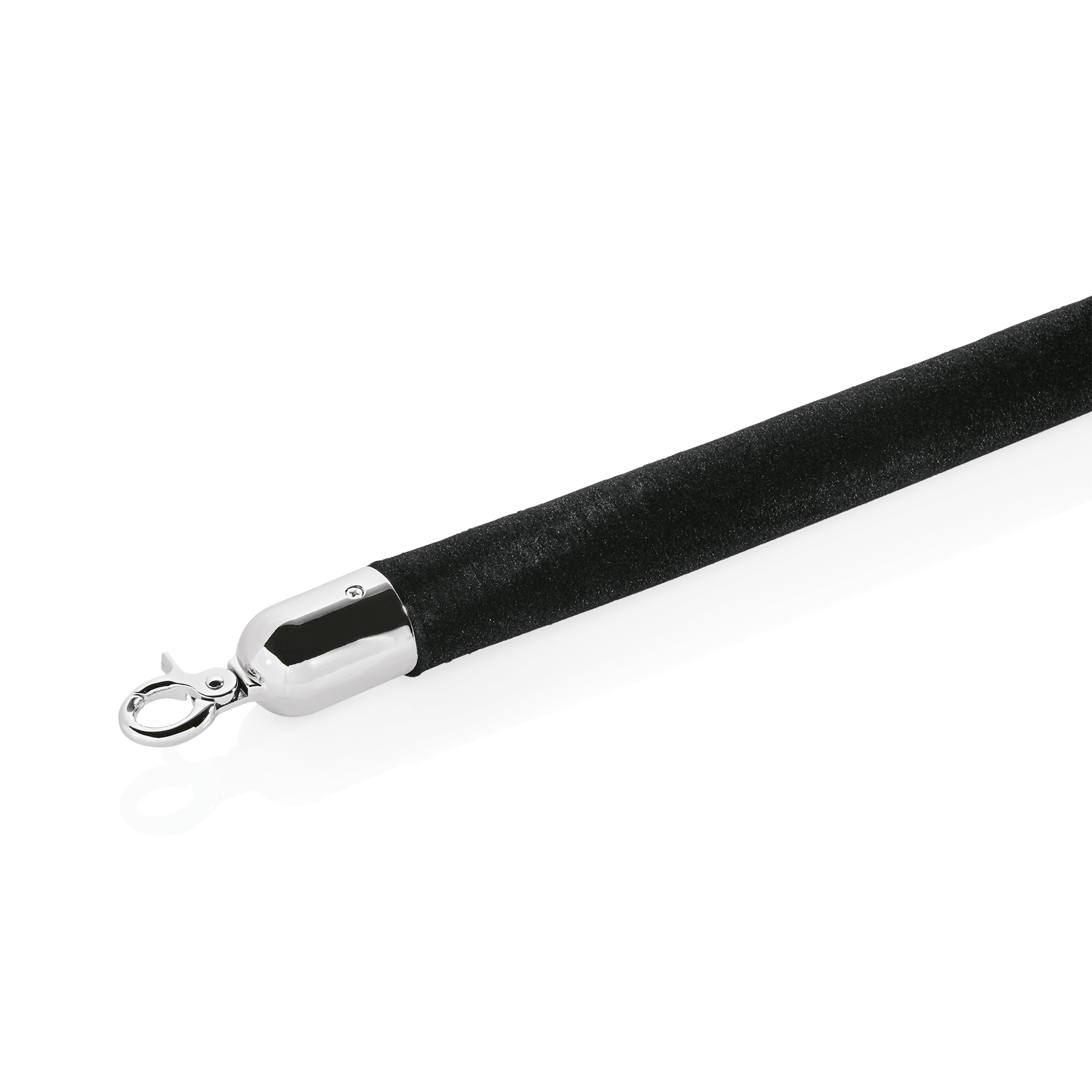 WAS Verbindungstau, Ø 38 mm, 2 m, schwarz, mit verchromten Beschlägen    -    Cl