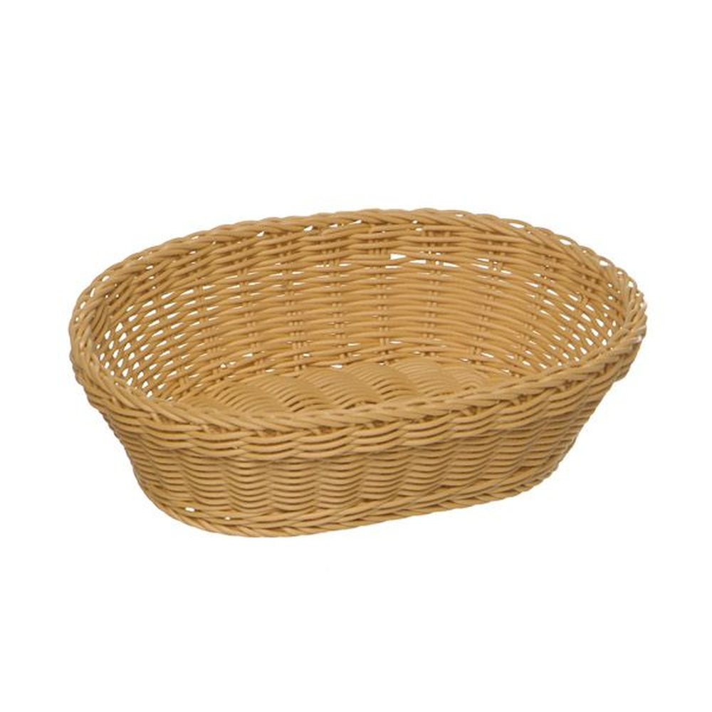 APS Korb, oval 25 x 19 cm, H: 6,5 cm , Polypropylen, beige