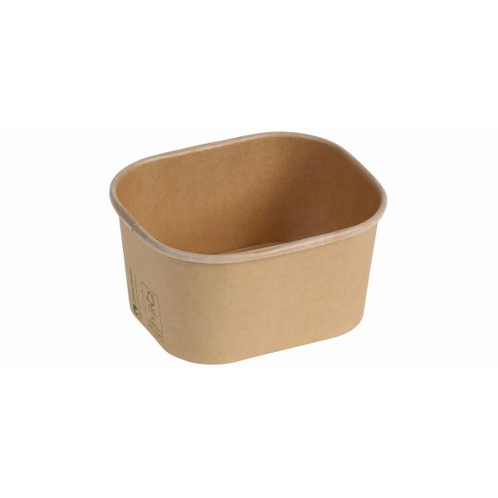 Pacovis Schale Kraft/PLA, 500ml, 125x105x64mm, naturesse