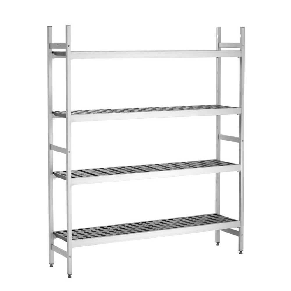 Bartscher Kit 3 Kühlzelle Standregal 1500x360x1800mm | Gastro Alu Regalsystem GN