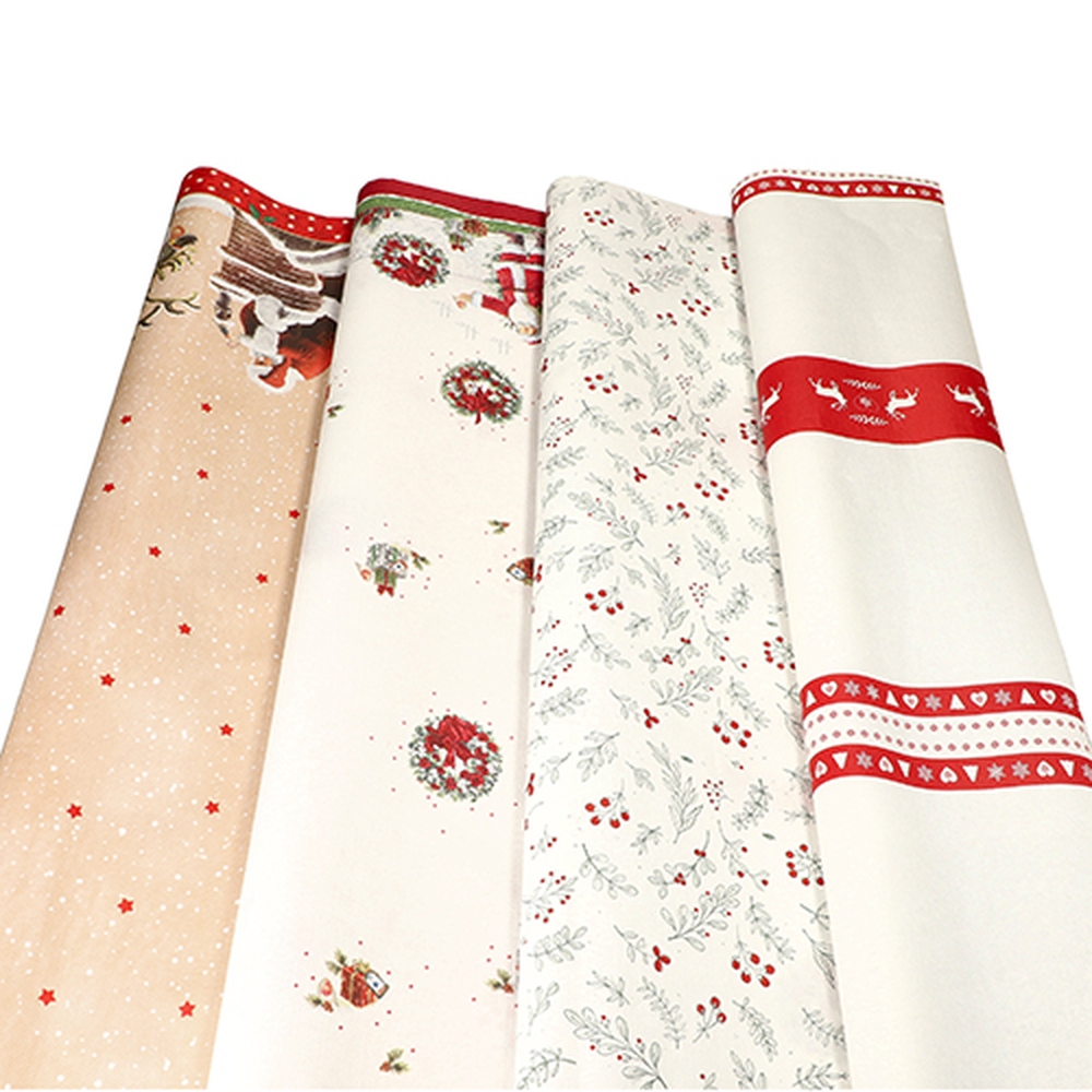 Papstar Tischdecke, Papier 3 m x 1,2 m "Designs de Noel"