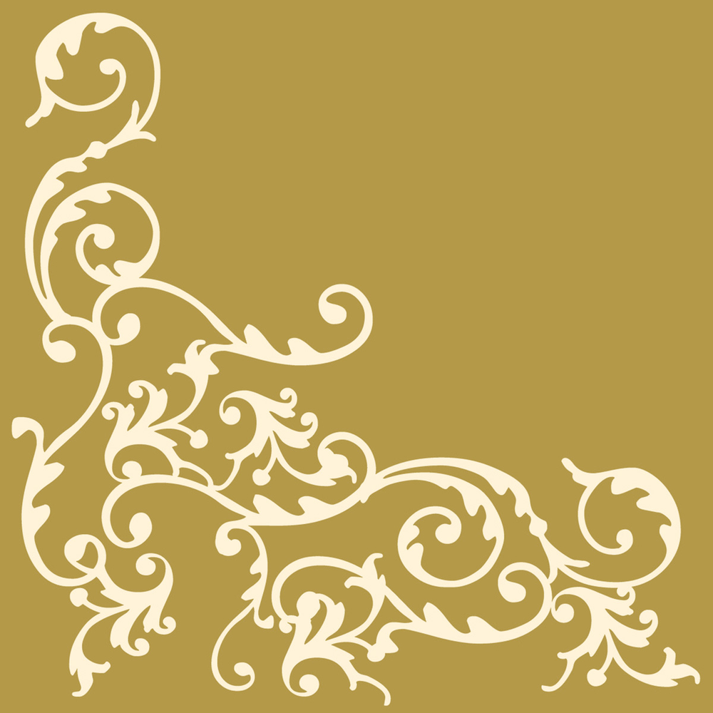 Mank Serviette Pomp gold-creme 40 x 40 cm 1/4 Falz