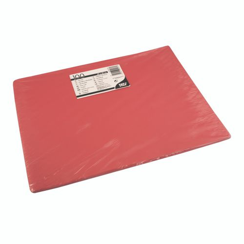 Papstar Tischsets, Papier 30 cm x 40 cm rot