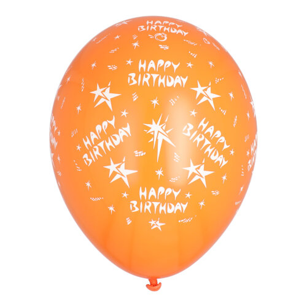 Papstar Luftballons Ø 29 cm farbig sortiert "Happy Birthday"