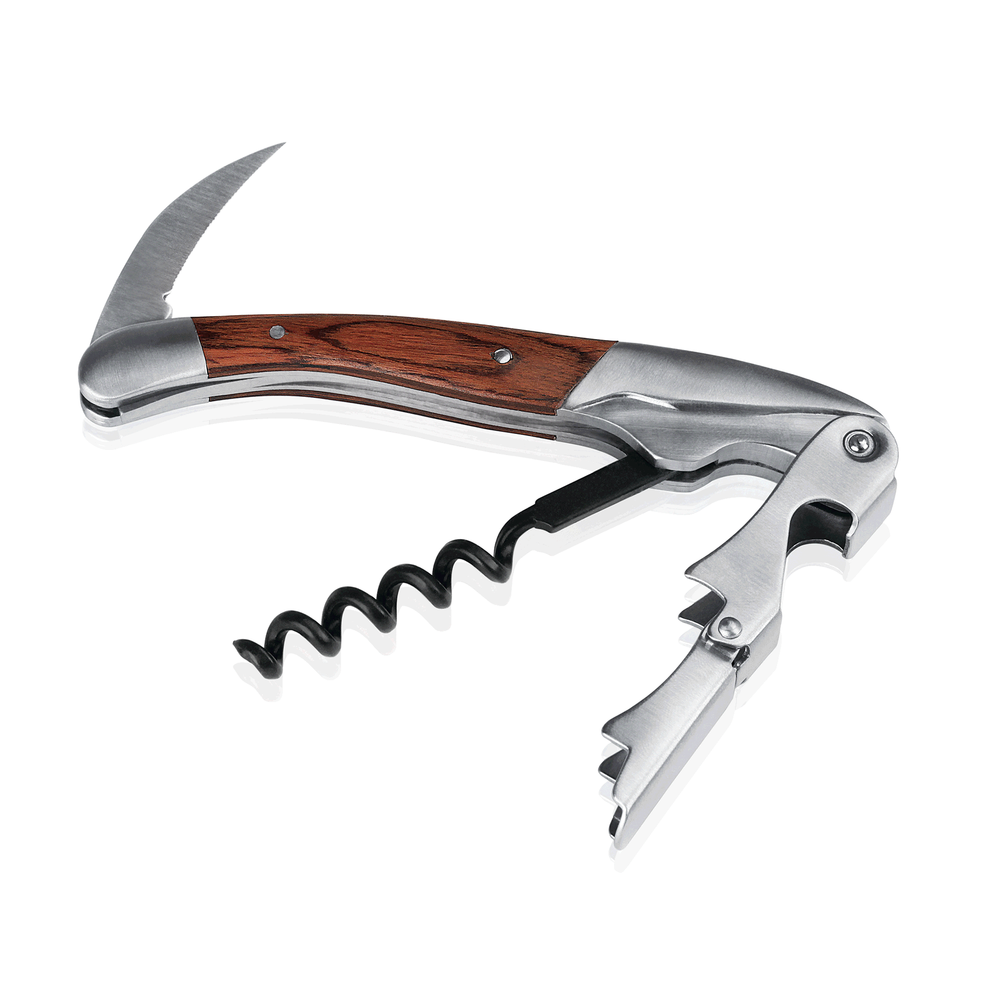 WAS Kellnermesser mit Holzgriff, 12 cm, Edelstahl