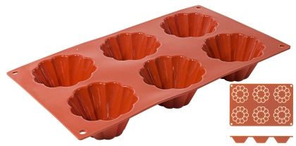 Contacto Silikon-Backmatte Briochette, 8 cm, hoch 4 cm