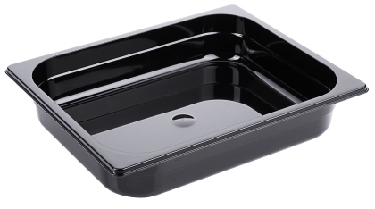 Contacto GN-Behälter 1/2, 65 mm Polycarbonat, schwarz