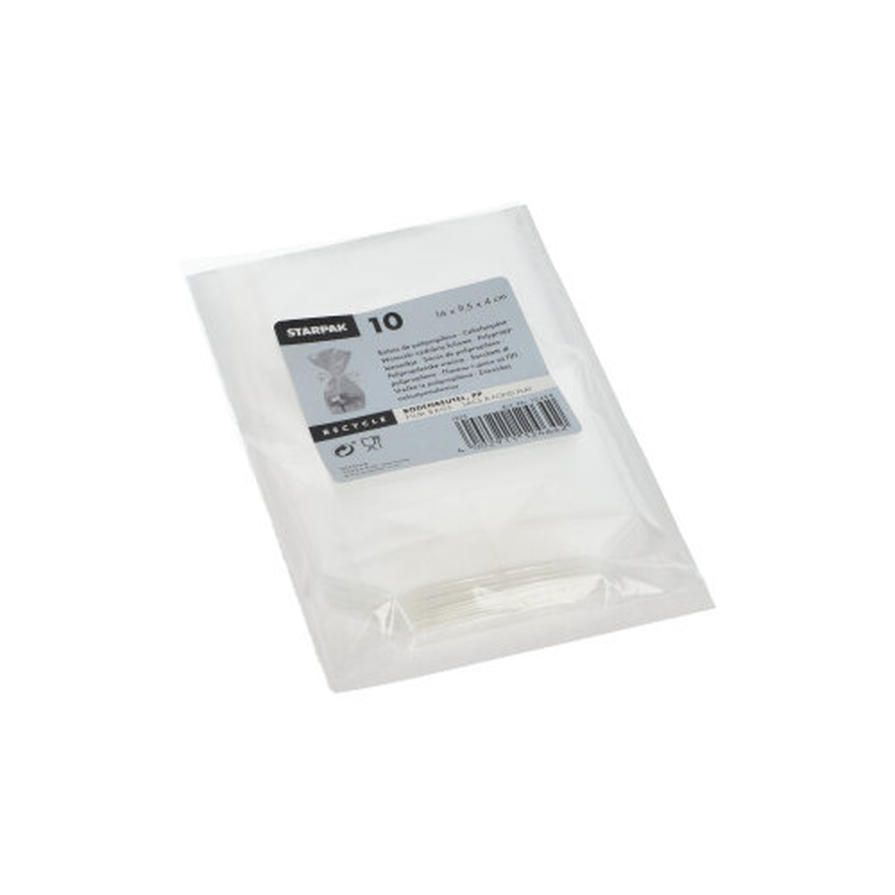 Papstar Bodenbeutel, PP 16 cm x 9,5 cm x 4 cm transparent