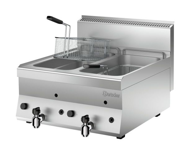 Bartscher Gas-Friteuse, 2 Becken á 8 Liter