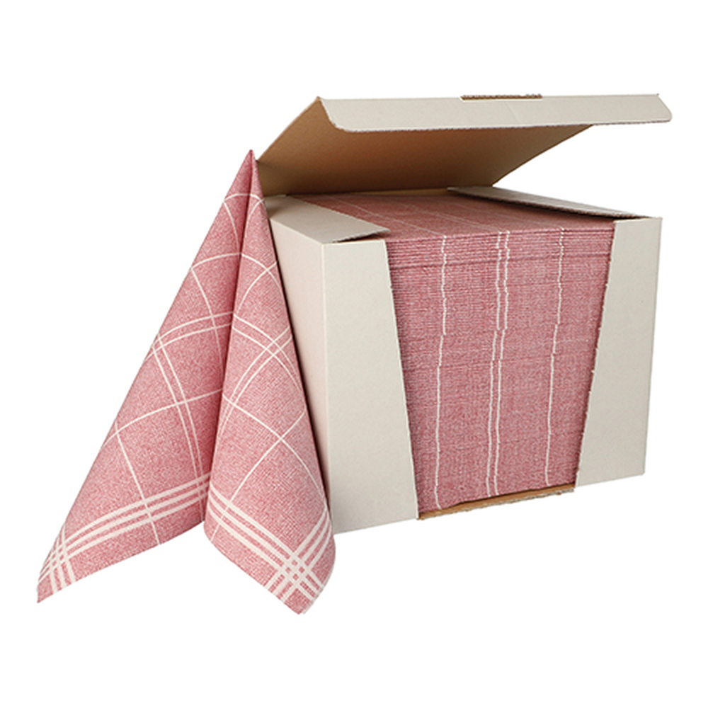 PAPSTAR Servietten ROYAL Collection 1/4-Falz 40 cm x 40 cm bordeaux Kitch