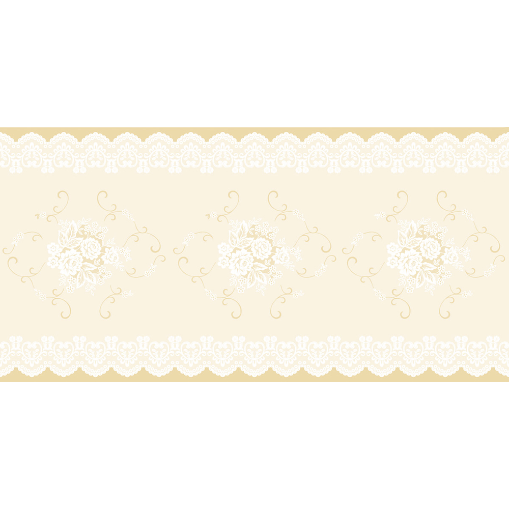 Mank Tischläufer Franziska beige 40 cm x 24 m