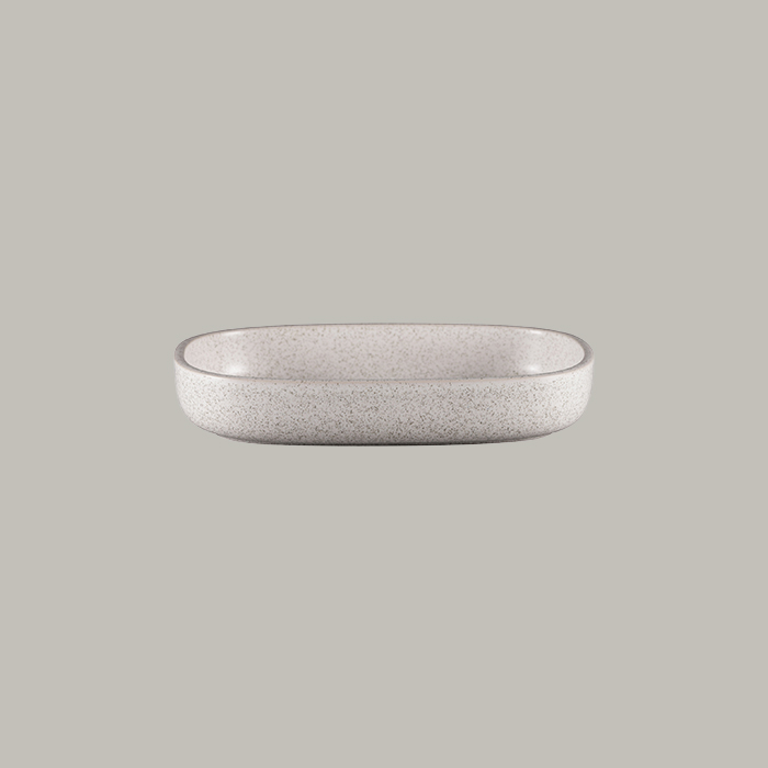 RAK Platte oval tief - clay  Serie: Ease L 26 cm / W 18.3 cm / Ht. 4.5 cm / Cont