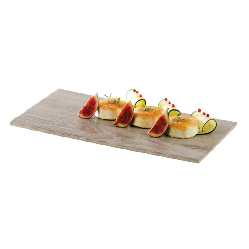 APS GN 1/3 Tablett -WOOD- 32,5 x 17,6 cm, H: 1,5 cm , Melamin, Holzoptik