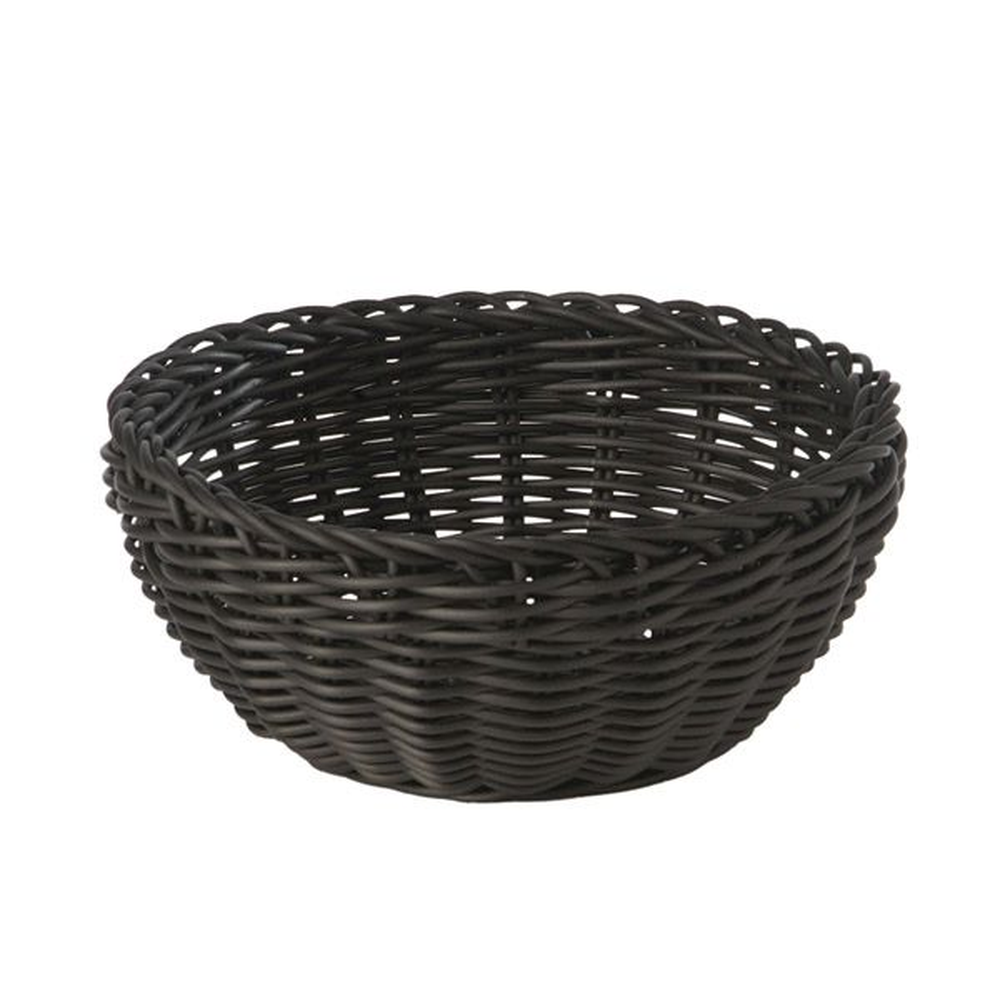 APS Korb, rund Ø 20 cm, H: 8 cm , Polypropylen, schwarz