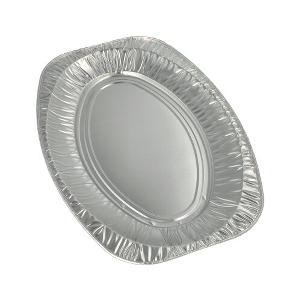 Papstar Servierplatten, Alu oval 43 cm x 29 cm