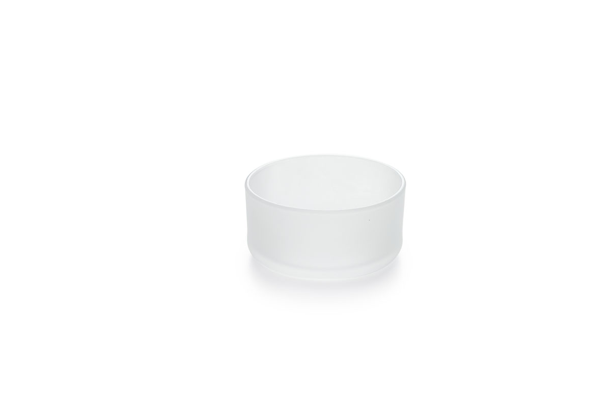 Duni Flake Kerzenteller 40 x 83 mm frosted