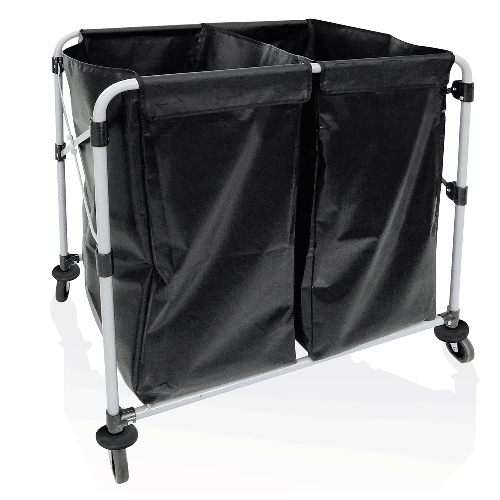 WAS Wäschewagen Double, 90 x 66 x 86 cm, Eisen, Pulverbeschichtet, PVC