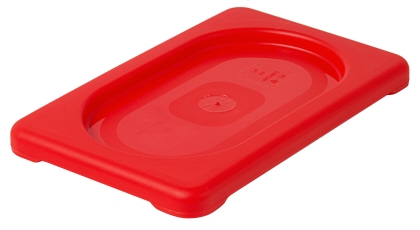 Contacto GN-Deckel 1/9, rot aus Polypropylen