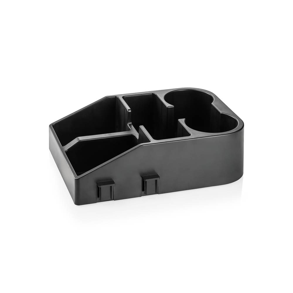 WAS Servicestation, 33,5 x 27,5 x 10 cm, schwarz, Chromnickelstahl, Polyproyplen