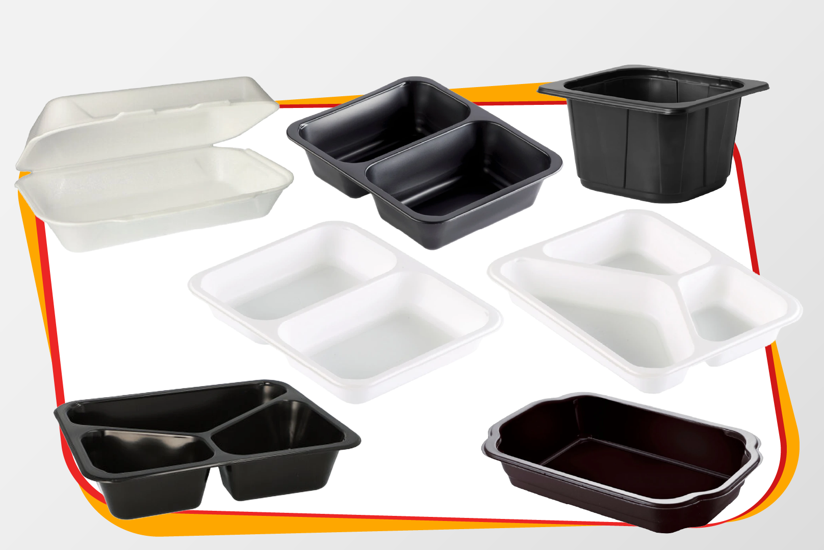 Auflaufform, Backform, Divided tray, Farbige container, Schalenset