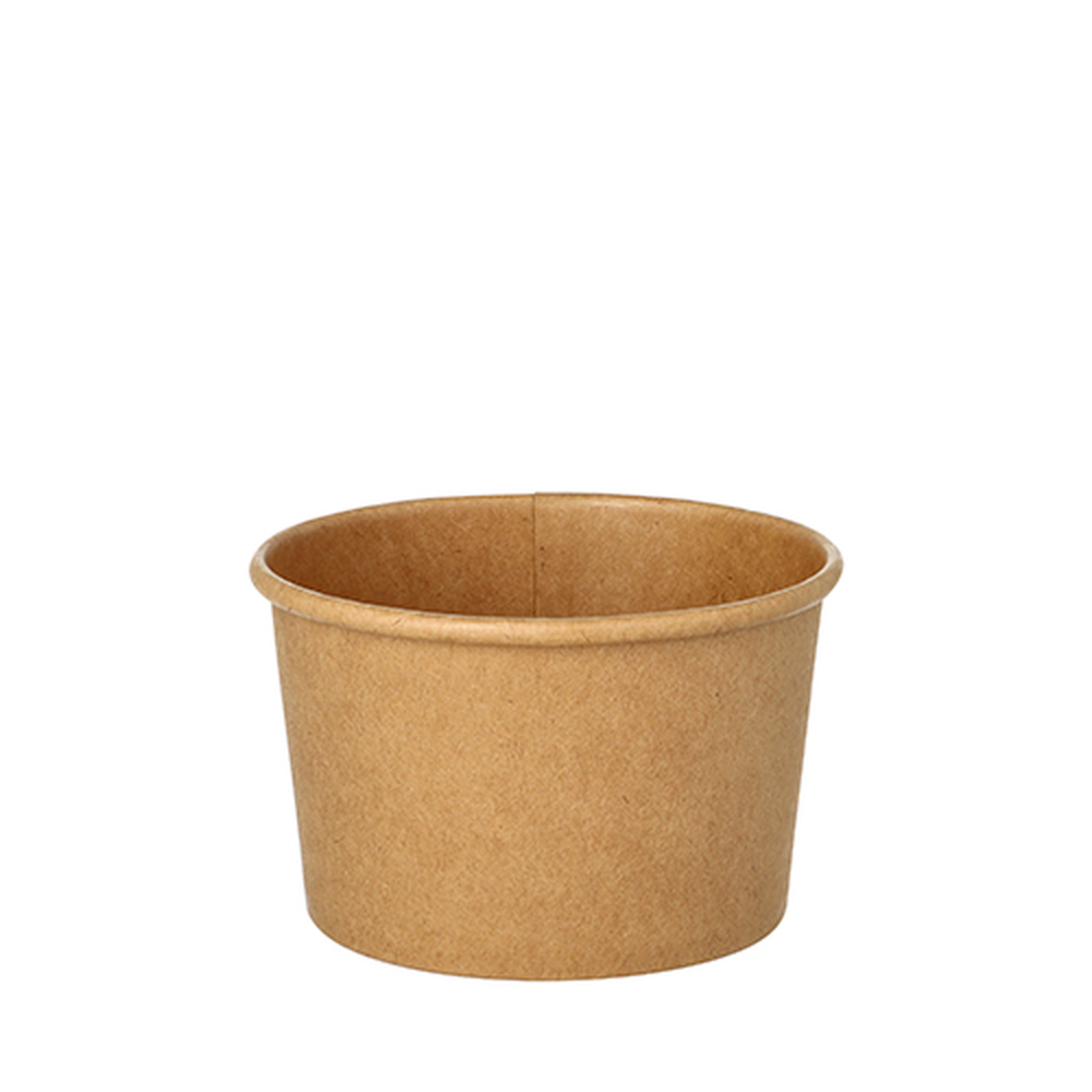 Papstar Suppenbecher, Pappe rund 230 ml Ø 9,8 cm · 6 cm braun