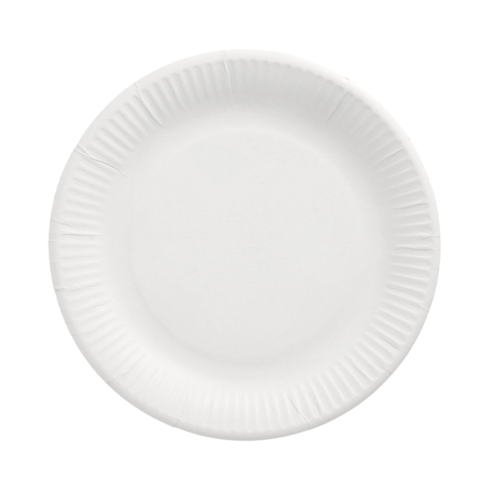 Papstar Teller, Pappe "pure" rund Ø 23 cm weiss extra stark