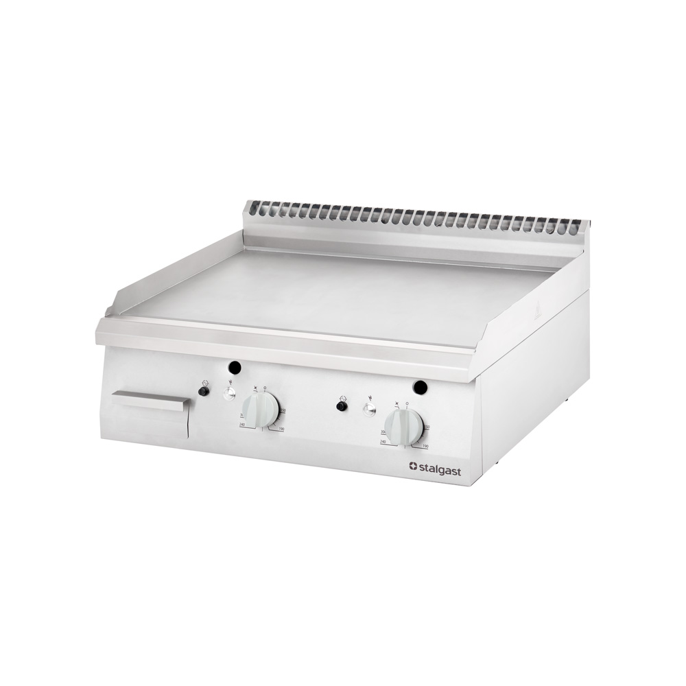 Stalgast Gas-Griddleplatte als Tischgerät, Serie 700 ND - glatt 800x700x250 mm