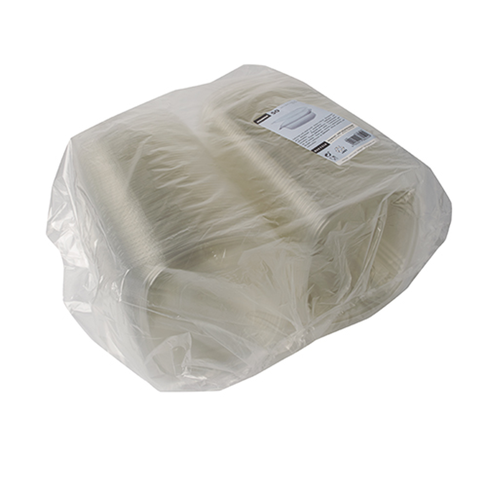 PAPSTAR Feinkost- und Salatschalen mit Klappdeckel, R-PET oval 750 ml 6,2 cm