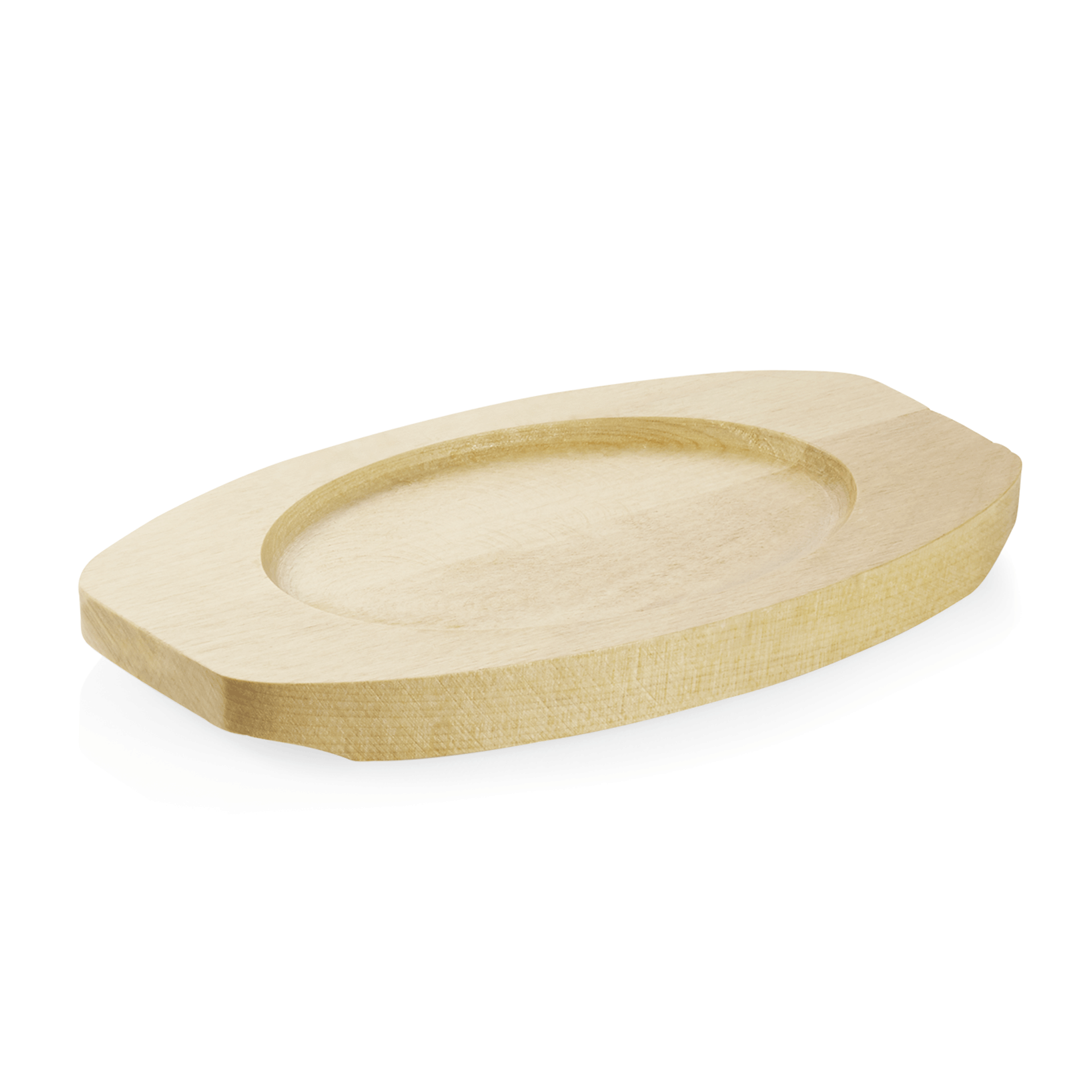 WAS Holzuntersetzer für Mini Cocotte, 12 x 9 cm