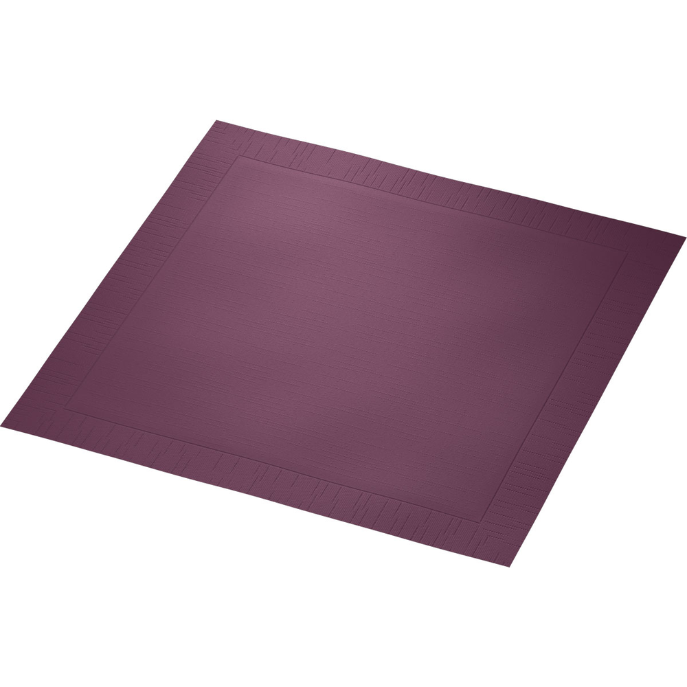 Duni Klassikservietten 40 x 40 cm 4-lagig, geprägt 1/4 Falz plum 