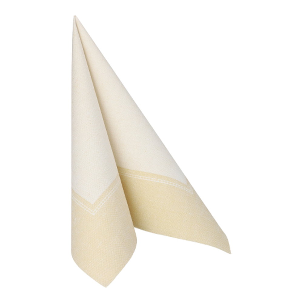 Papstar Servietten "ROYAL Collection" 1/4-Falz 40 cm x 40 cm champagner "Linum"