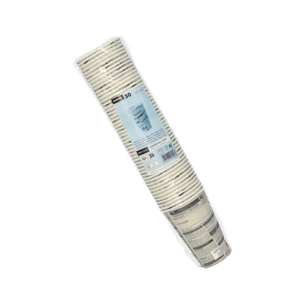 Papstar Trinkbecher, Pappe "To Go" 0,3 l Ø 8 cm · 11,7 cm "Newsprint"