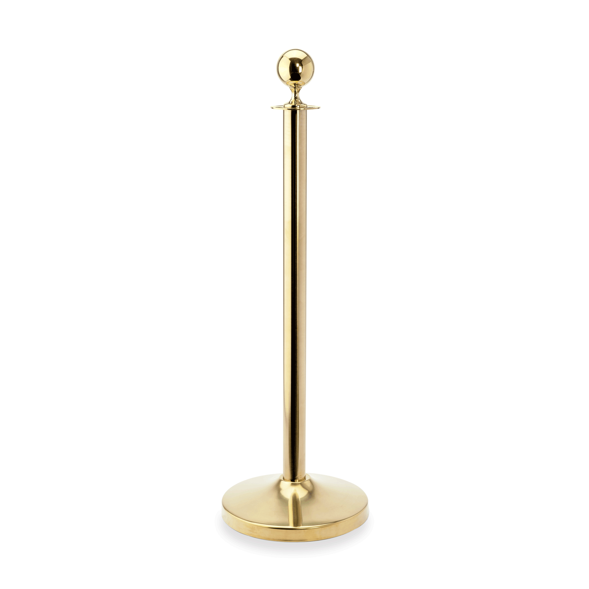 WAS Abgrenzungspfosten Kugel Set CLASSIC, goldfarben, Set á 2 Stück, Edelstahl