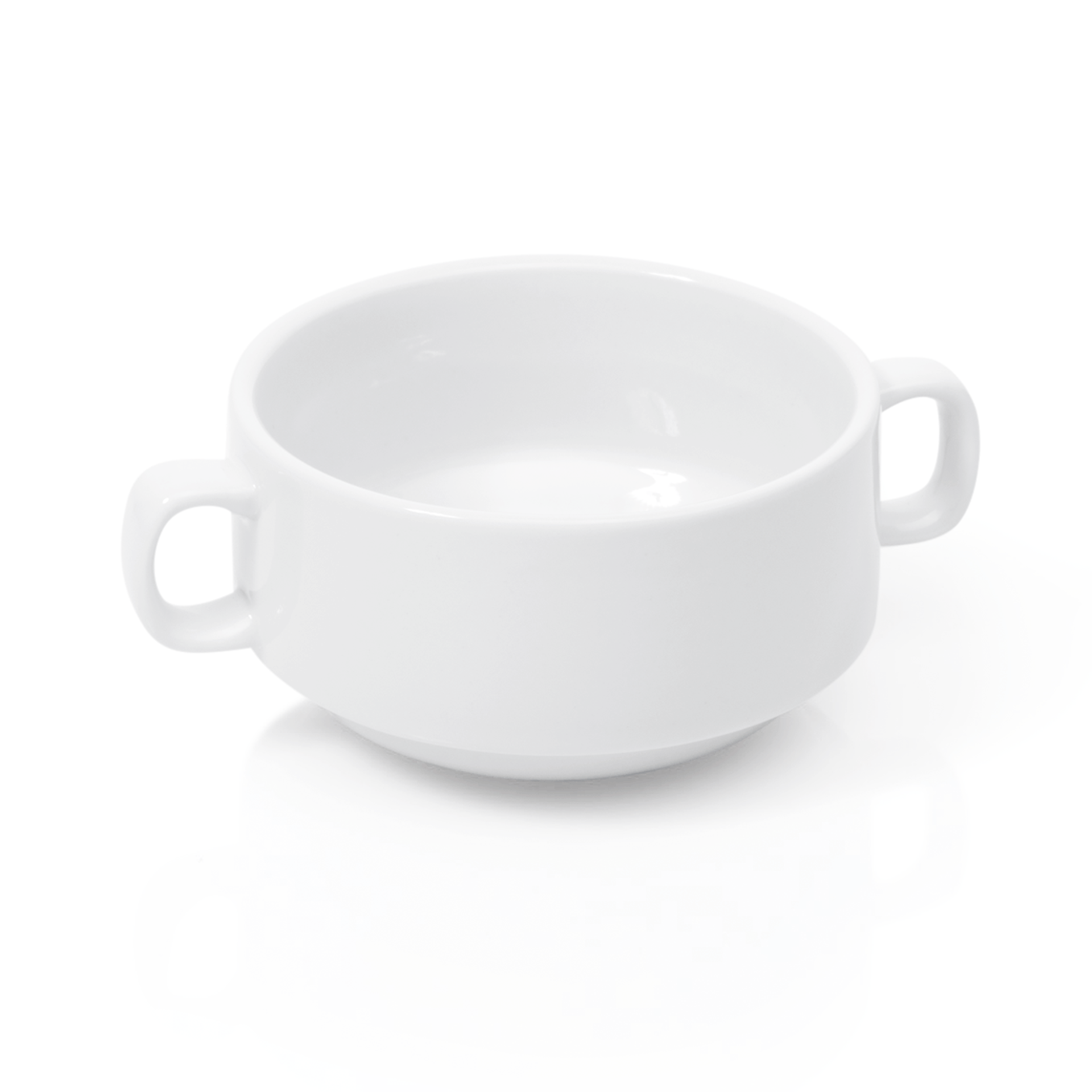 WAS Suppentasse Set mit Henkelgriffen, 260 ml, Set á 6 Stück, Porzellan