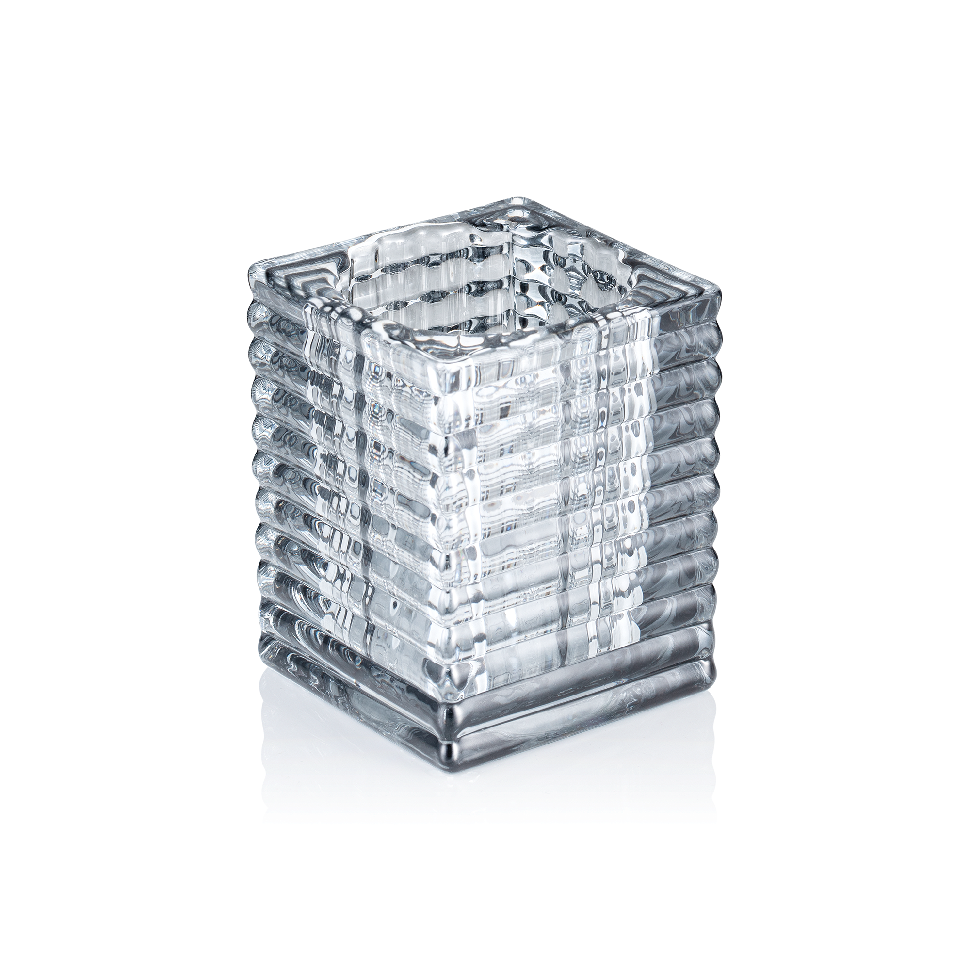 WAS Cube Smoke Grey YUYU, 7,5 x 7,5 x 9,5 cm, Glas