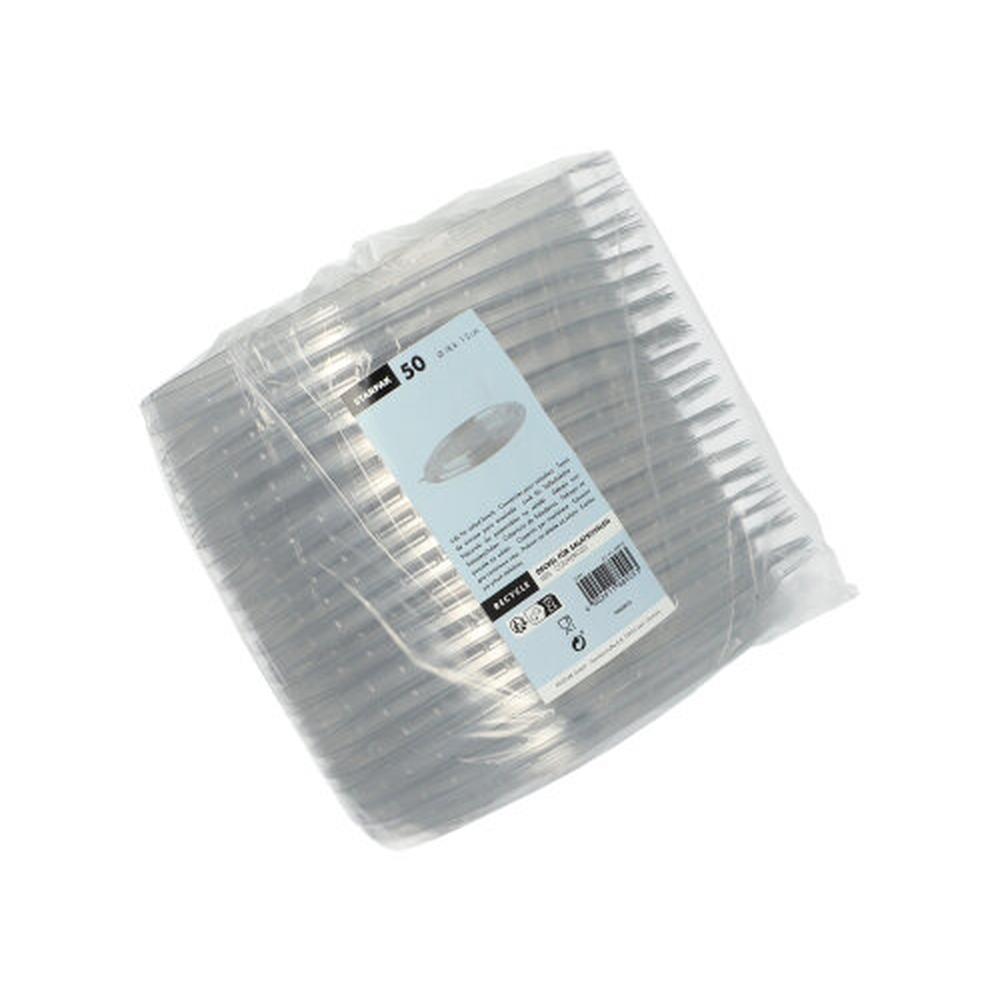 Papstar Deckel für Salatschalen, PET rund Ø 18,4 cm · 2 cm klar