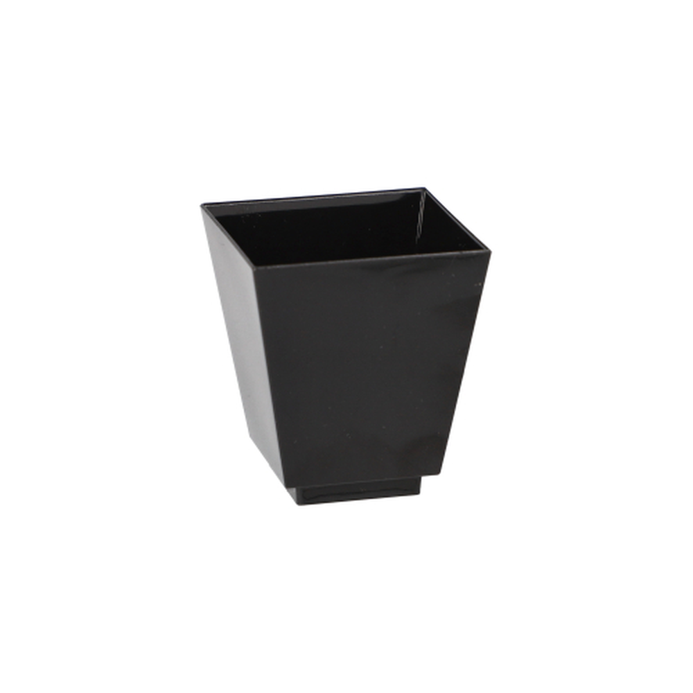 Papstar Fingerfood - Schalen, PS eckig 50 ml 5 cm x 4,5 cm x 4,5 cm schwarz