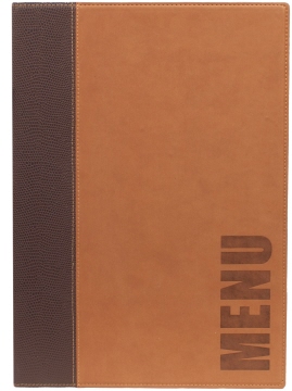 Contacto Speisekartenmappe A4, braun