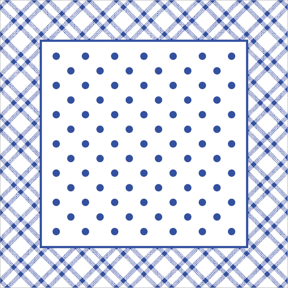 Mank Deckchen Antonia blau 95 x 95 mm