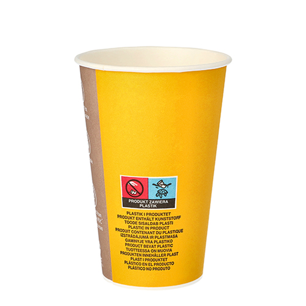 Papstar Trinkbecher, Pappe "To Go" 0,3 l Ø 8 cm · 11,6 cm "Barista Time"