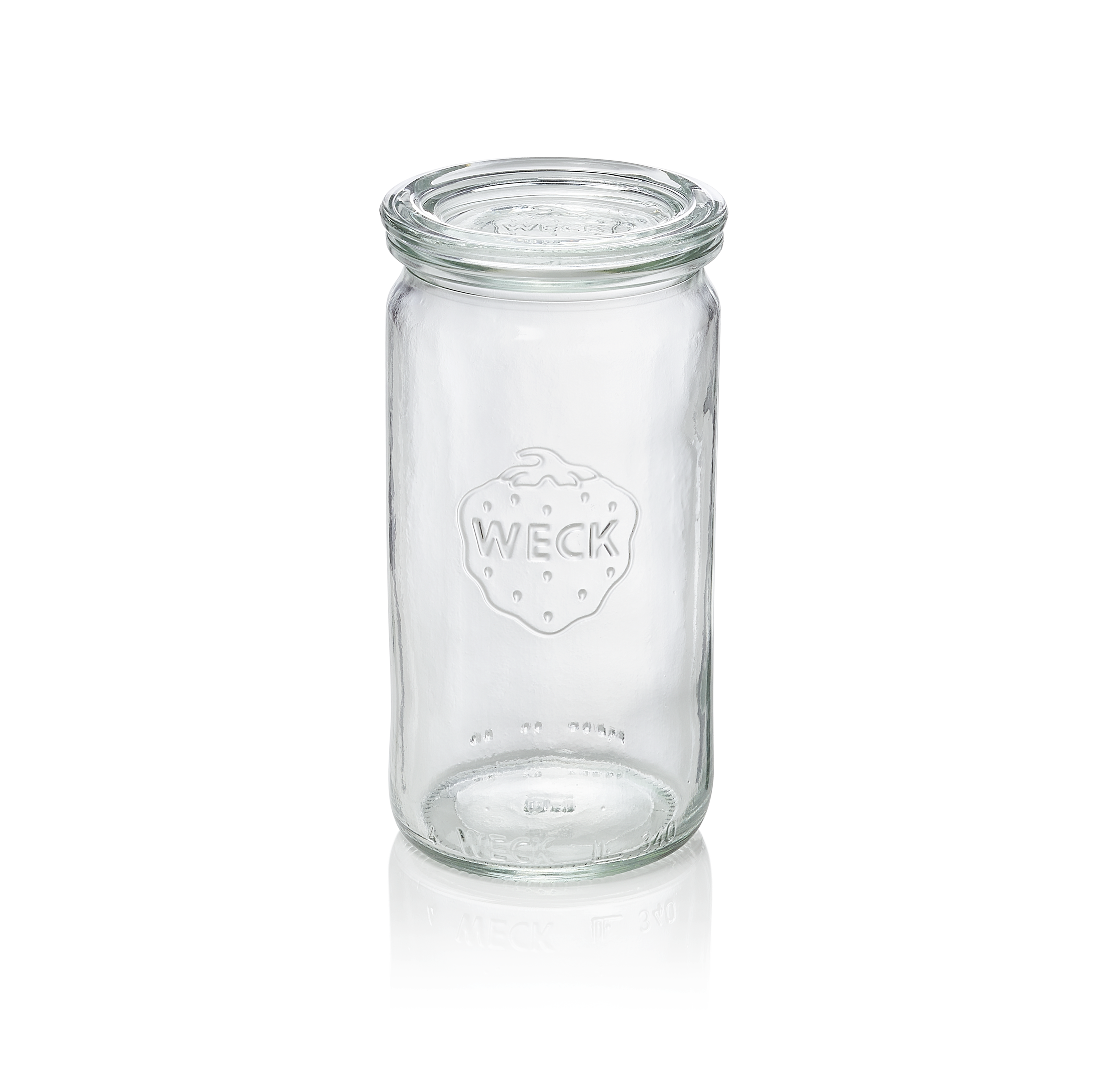 WAS Mini-Zylinderglas mit Deckel mit Deckel Weck, 145 ml, Set á 12 Stück, Glas