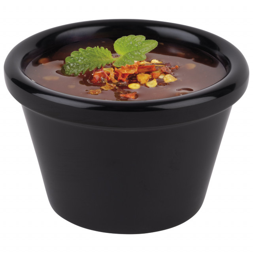 APS Dip-Schälchen -CASUAL- Ø 6 cm, H: 3,7 cm , Melamin, schwarz, 0,04 Liter