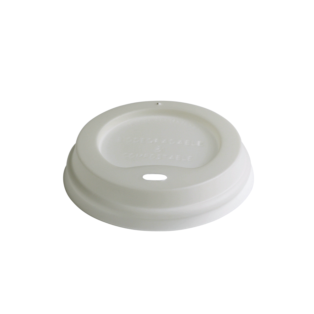 Pacovis Domdeckel CPLA weiss, zu 2dl, Kaffeebecher, naturesse