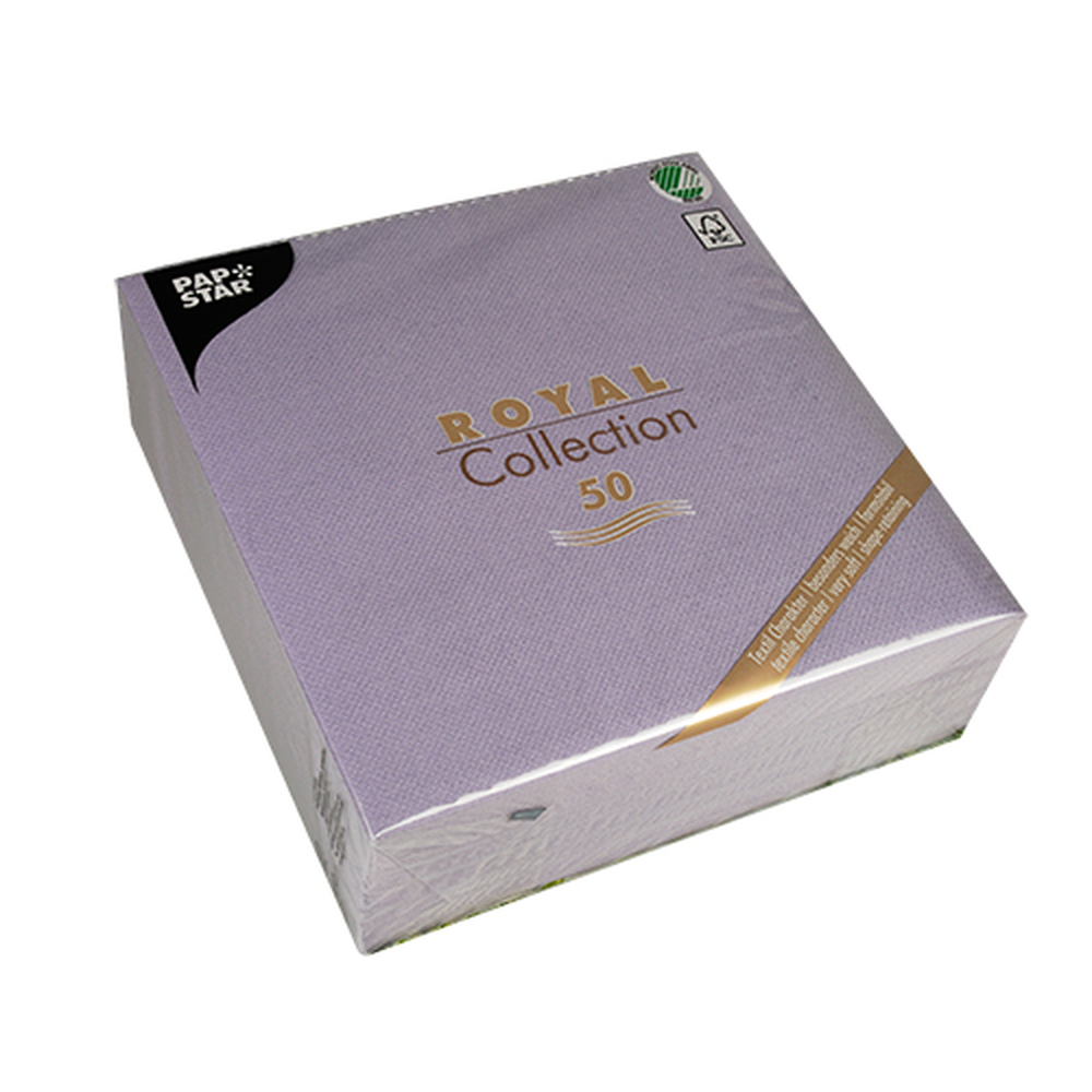 Papstar Servietten "ROYAL Collection" 1/4-Falz 40 cm x 40 cm flieder