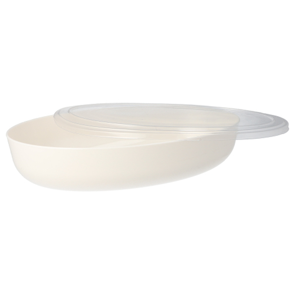Papstar Mehrweg-Schalen oval 2400 ml 6,5 cm x 19,5 cm x 30,5 cm weiss "Cella"
