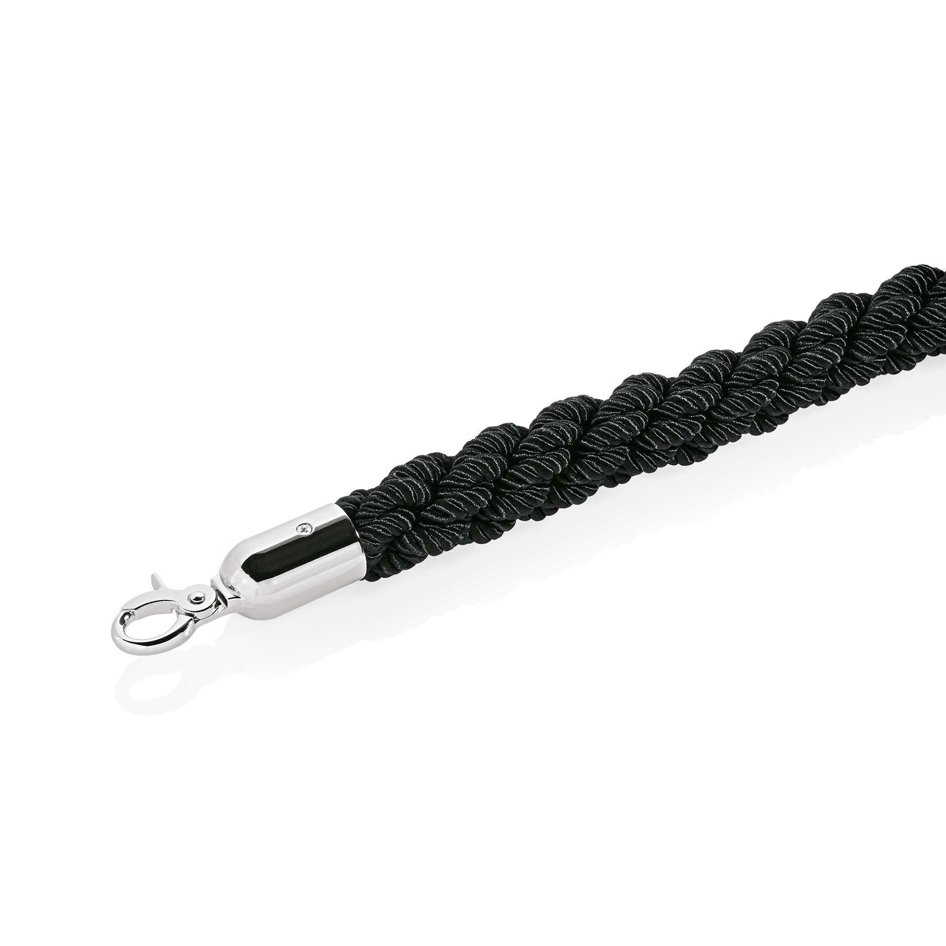 WAS Verbindungskordel CLASSIC, Ø 3,2 cm, 1,5 m, schwarz, Polyester, hochglanzpol